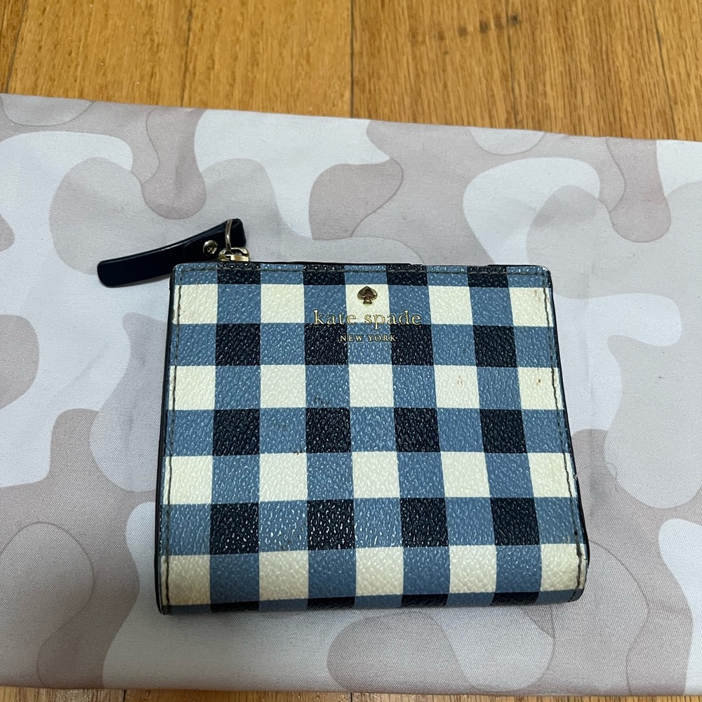 Kate Spade Gingham Check Wallet